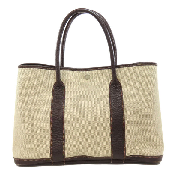 Hermes Handbags - HERMÈS Garden PM Tote Bag Toile H Black